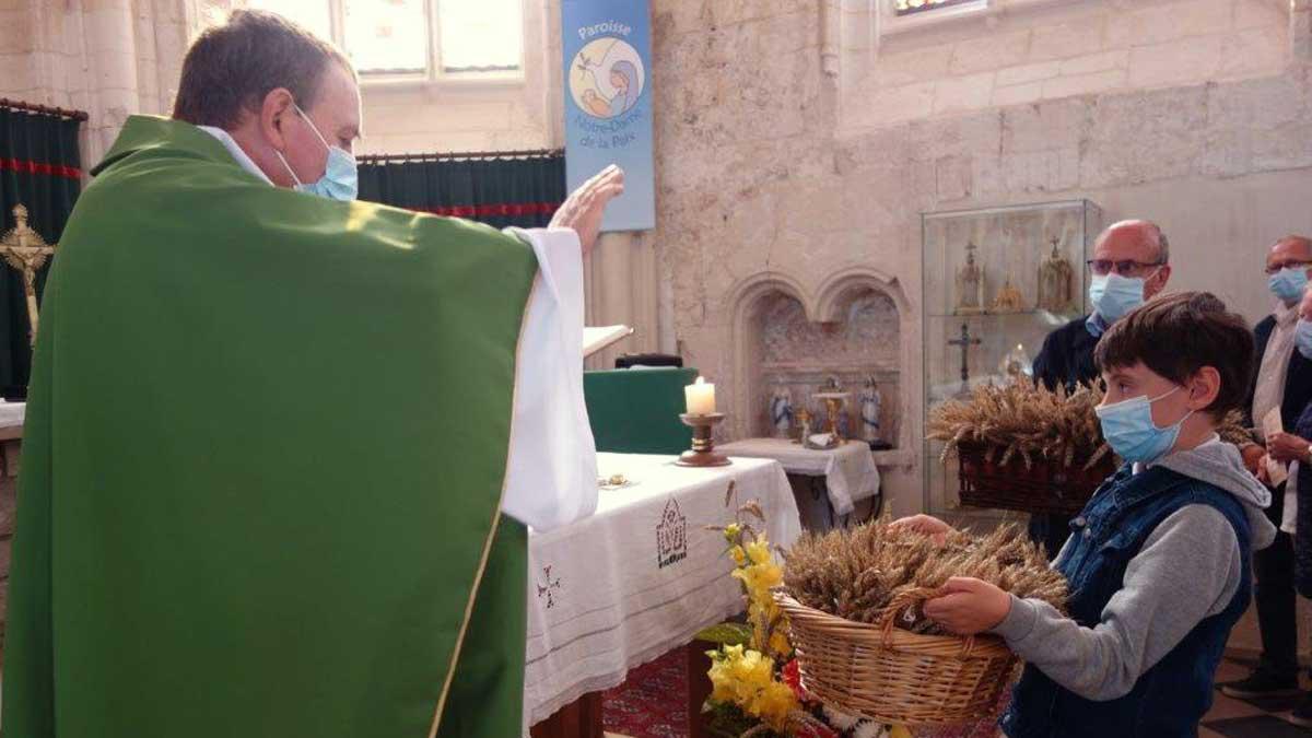 Messe des moissons à l'église Saint-Léonard